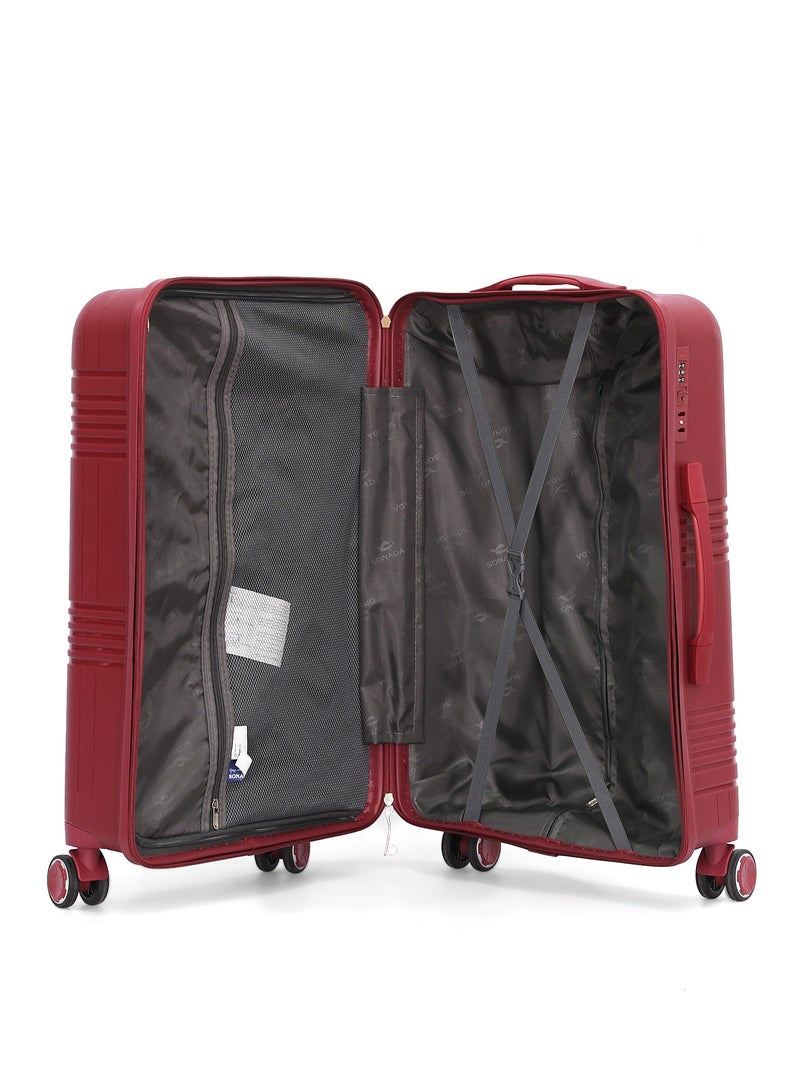 Sonada luggage 3 PCS Set Hardside Burgundy - Image 4