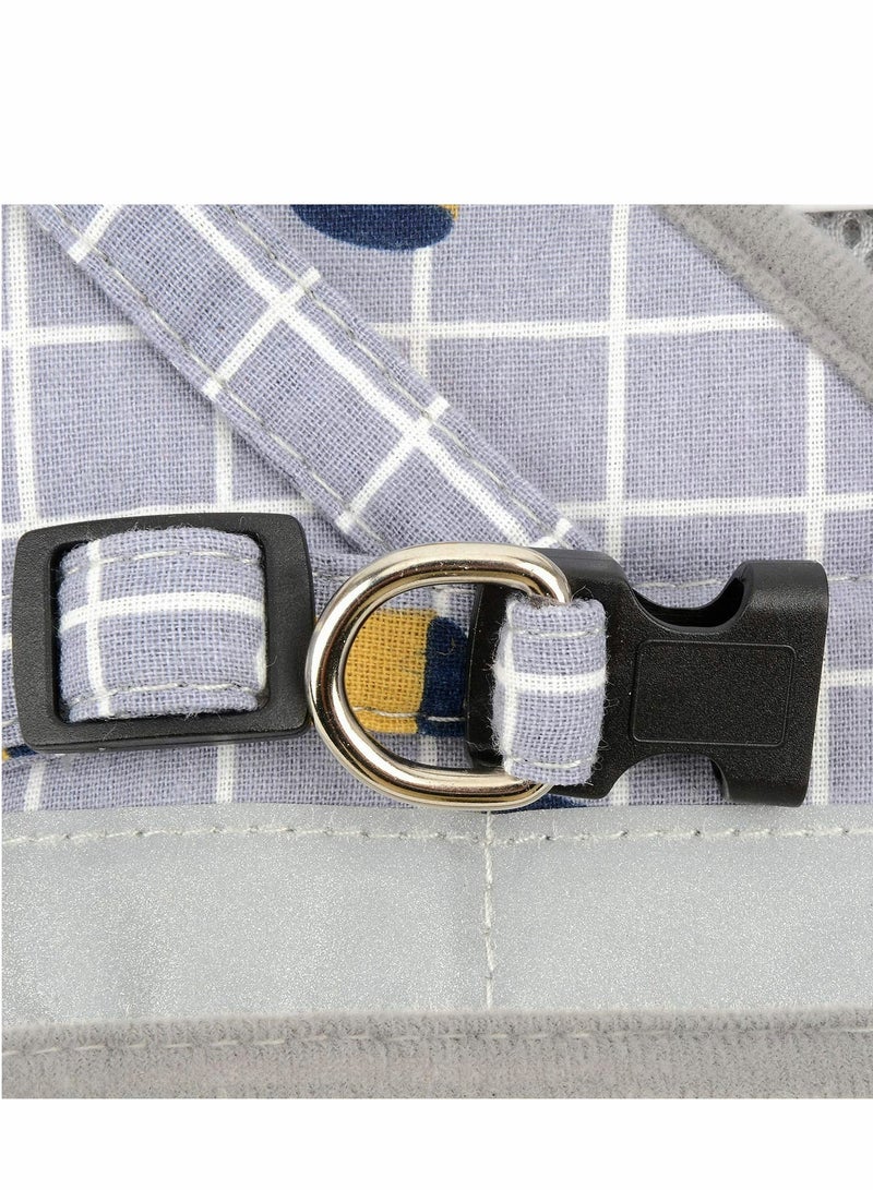 KASTWAVE طقم حزام وقيد للقطط للمشي مع قطة وكلب صغير حزام ناعم من الشبك قابل للتعديل مع حزام عاكس مناسب للراحة للحيوانات الأليفة مثل القطط والكلاب الجراء والأرانب - Image 3