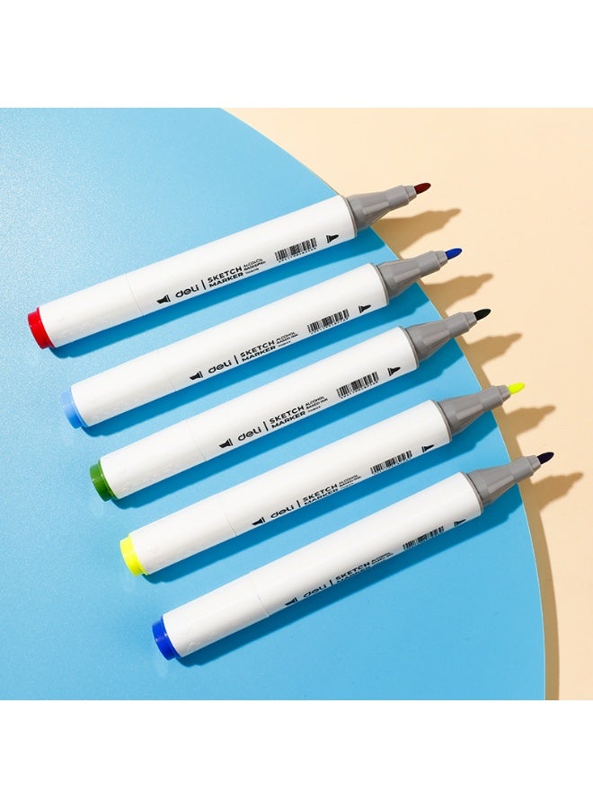 Deli Color Emotion 48-Color Sketch Marker Set - Image 4
