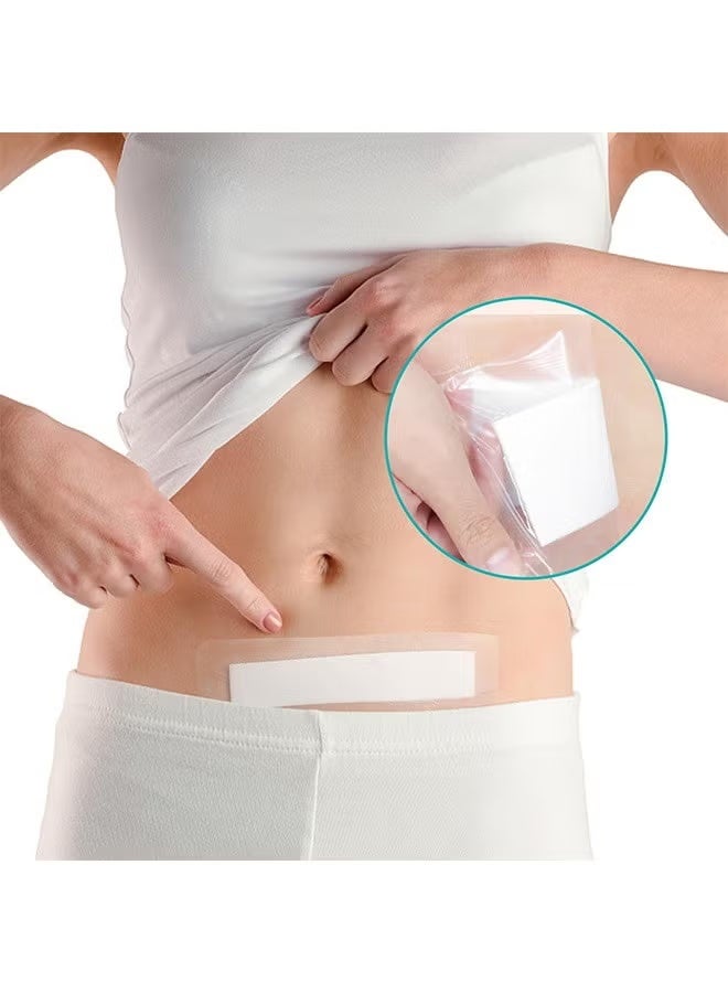 ضمادات مائية معقدة لعملية قطع الورم، 10*25 سم، أغلفة تغطية ندوب حماية من الاستحمام لعملية تمشيط البطن، أقراص وسائد واقية، مستلزمات العناية بالجروح الكبيرة (نظيفة) - Image 4
