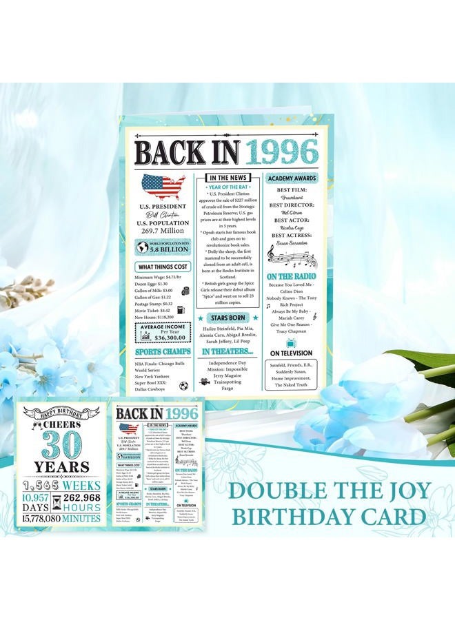 Launrada 30th Birthday Gifts for Women 30 Year Old Birthday Gifts for Women Unique Turning 30 Gift Woman Cool 1996 Gift Ideas for Woman 30s Happy 30th Bday Decoration Set with Tumbler Tote Bag for Her Daughter - Image 4