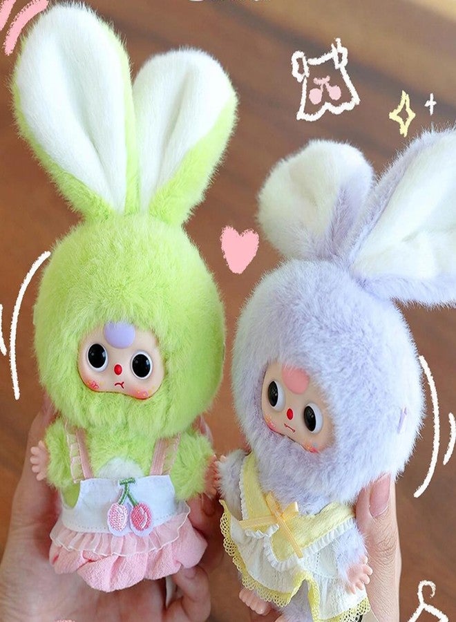 Meokro Baby Three Miniature Bunny Series Doll Box, Plush Doll Ornament Bag Pendant Toy, Vinyl Mystery Box Action Figure Birthday Toy Gift, Random 1PC - Image 4