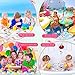 Jerify 48pcs Mini Beach Stress Balls 25 Inch PU Foam Relief Stress Squeeze Ball Beach Party Favors Small Summer Pool Relief Toys for Kids Birthday Hawaiian Luau Party Pool Water GamesVivid Color - Image 4