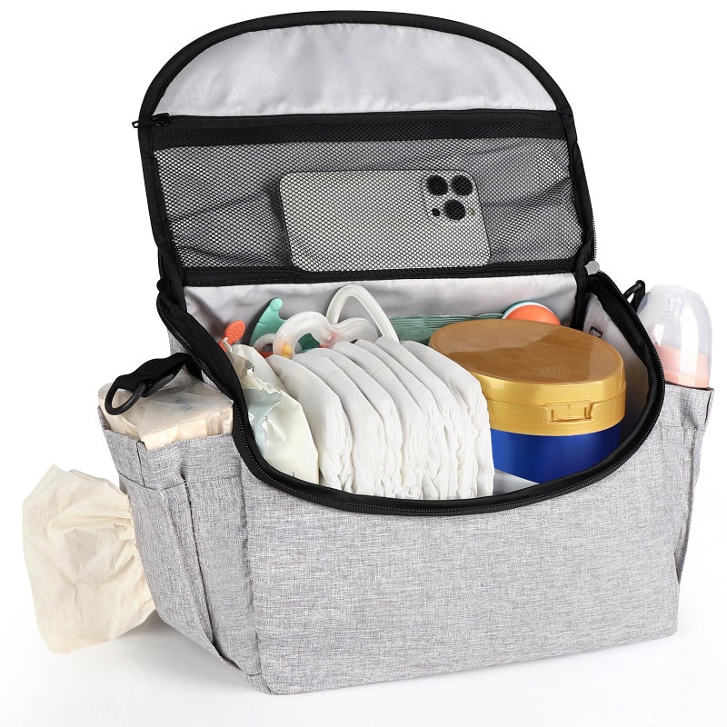 Accmor Universal Stroller Organizer - Large Capacity Stroller Bag with Shoulder Strap - Accessories for Uppababy, Nuna, Doona, Britax - Image 3