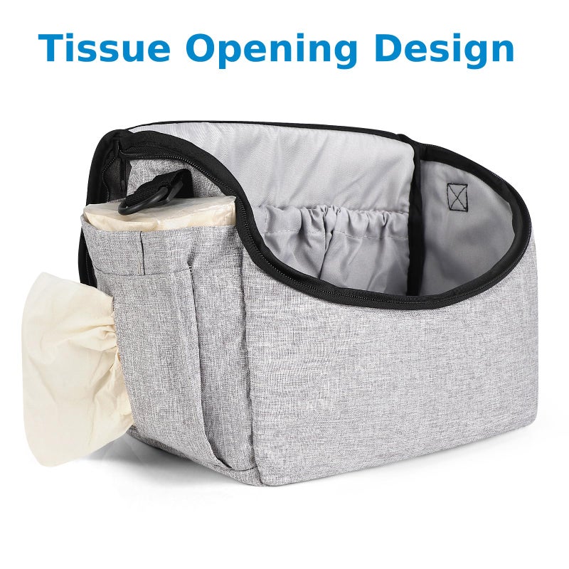 Accmor Universal Stroller Organizer - Large Capacity Stroller Bag with Shoulder Strap - Accessories for Uppababy, Nuna, Doona, Britax - Image 5
