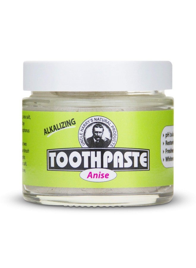 Uncle Harry's Anise Remineralizing Toothpaste Natural Whitening Toothpaste Freshens Breath & Promotes Enamel Vegan Fluoride Free Toothpaste - Image 1