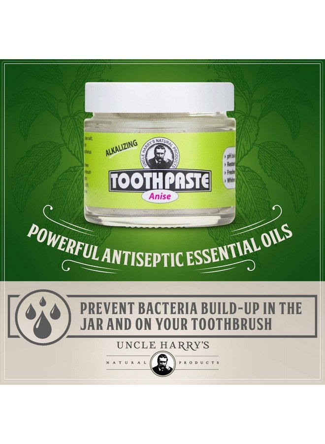 Uncle Harry's Anise Remineralizing Toothpaste Natural Whitening Toothpaste Freshens Breath & Promotes Enamel Vegan Fluoride Free Toothpaste - Image 5
