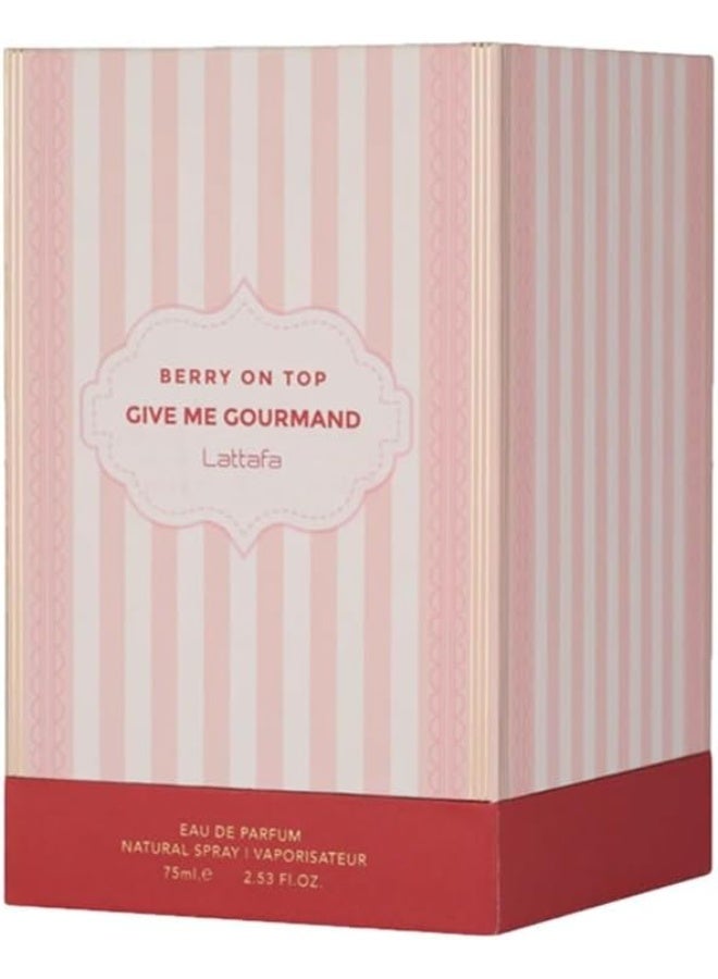 Lattafa Give Me Gourmand - Berry on Top EDP 75ml - Image 1