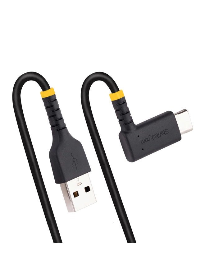 Startech.com 6ft (2m) USB A to C Charging Cable Right Angle - Heavy Duty Fast Charge USB-C Cable - USB 2.0 A to Type-C - Rugged Aramid Fiber - 3A - USB Charging Cord (R2ACR-2M-USB-CABLE) - Image 5