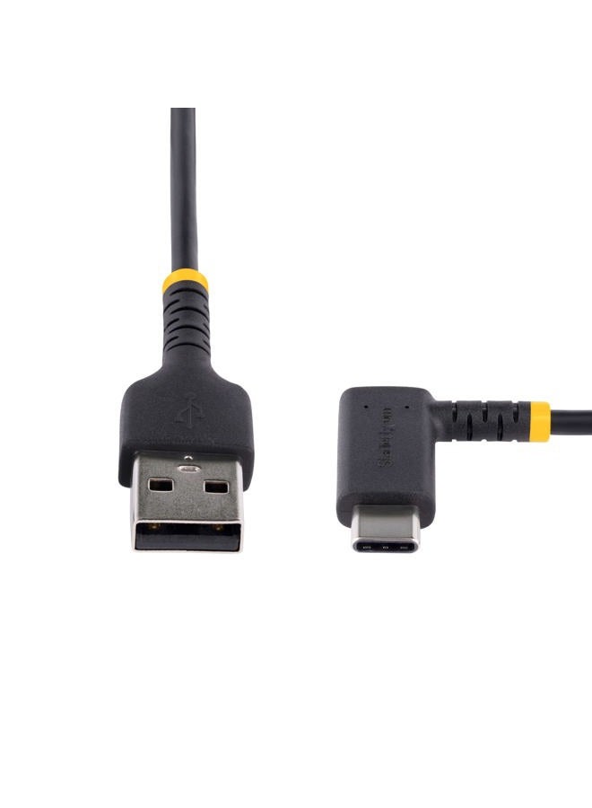 Startech.com 6ft (2m) USB A to C Charging Cable Right Angle - Heavy Duty Fast Charge USB-C Cable - USB 2.0 A to Type-C - Rugged Aramid Fiber - 3A - USB Charging Cord (R2ACR-2M-USB-CABLE) - Image 4