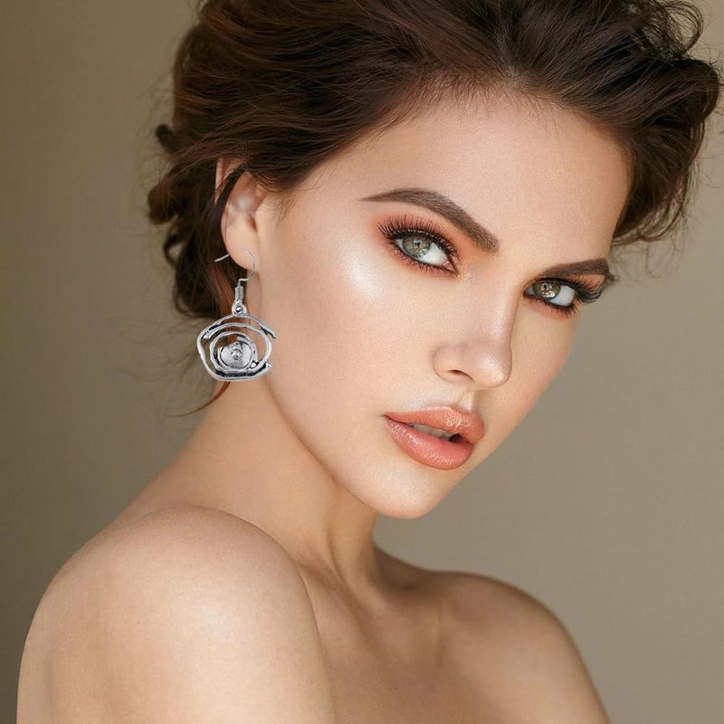 Coolkin 12 Pairs Vintage Geometric Druse Crystal Drop Dangle Earrings Ethnic Style Vintage Boho Jewelry Waterdrop Earrings Jewelry Set for Women (12 Pairs Boho-1) - Image 2