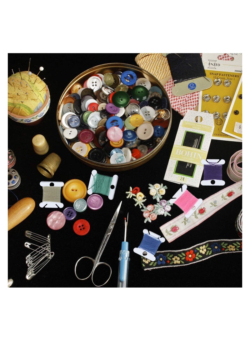 Plastic Floss Bobbins, For Cross Cotton Thread Craft DIY Sewing Storage, Thread Organizer Holder, Embroidery Thread Cards Cross Stitch Bobbin 120 Pcs  - Image 3