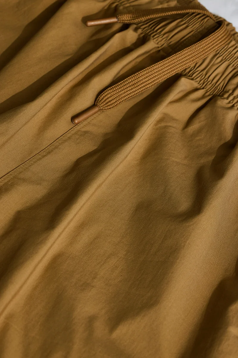 SNITCH Beige Loose Fit Parachute Pants