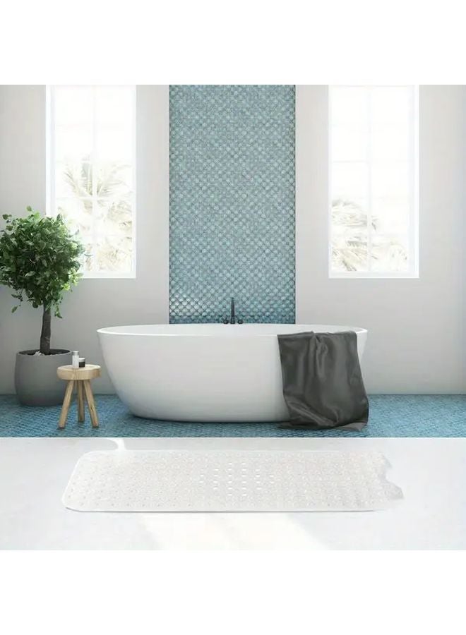 Transparent Bathtub Shower Mat 2 Packs Non Slip Quick Dry with Suction Cups - Image 4