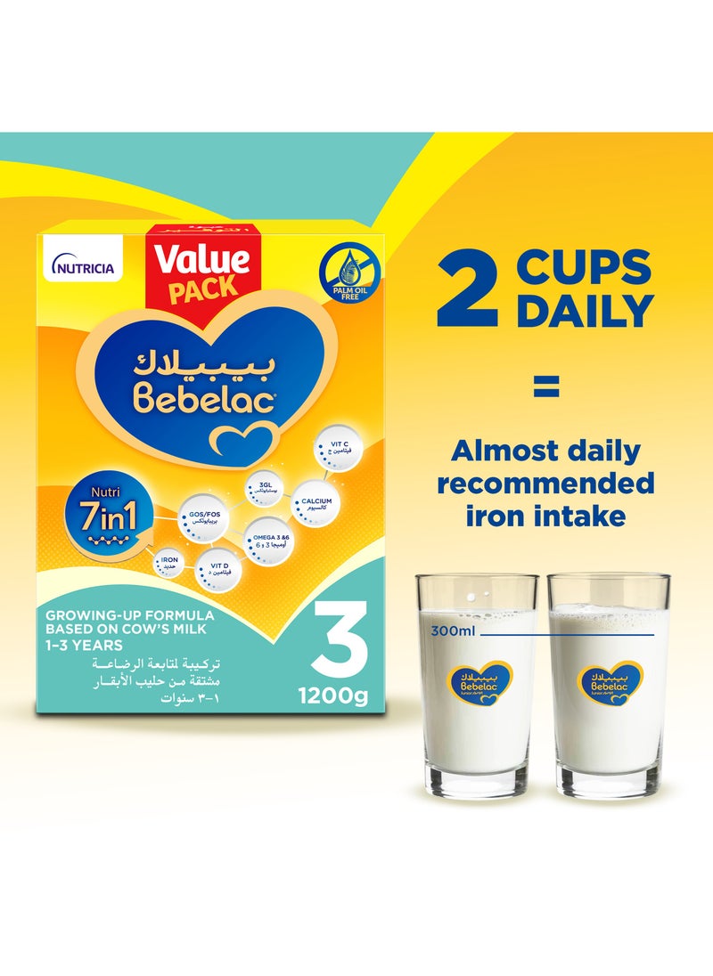 Bebelac - Junior 3 Nutri 7in1 Growing Up Formula from 1 to 3 years Value Pack - Image 1