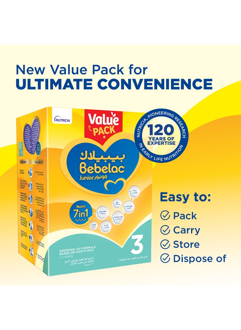 Bebelac - Junior 3 Nutri 7in1 Growing Up Formula from 1 to 3 years Value Pack - Image 1
