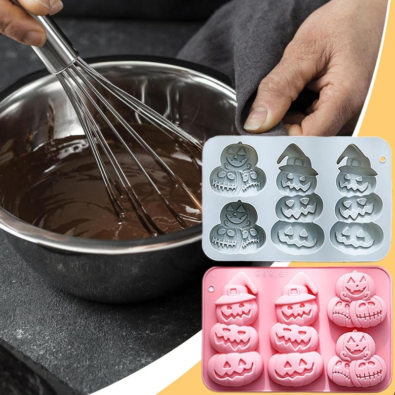 Pumpkin Silicone Mold - 3D Pumpkin Cake and Cupcake Baking Plate | Perfect For Halloween, Thanksgiving, Fall Baking, Muffins, Soap, Candle Making, Fondant, Chocolate, Candy, Pancake, Pie, Cookie, Wax, - Image 2