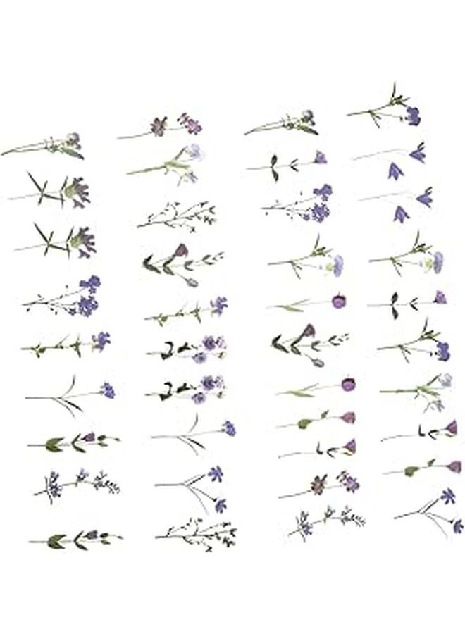 80 Assorted Floral Stickers For Crafts Journals Scrapbooking Planners Easy Peel - Image 1