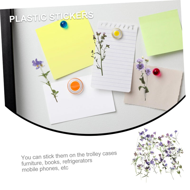 80 Assorted Floral Stickers For Crafts Journals Scrapbooking Planners Easy Peel - Image 3