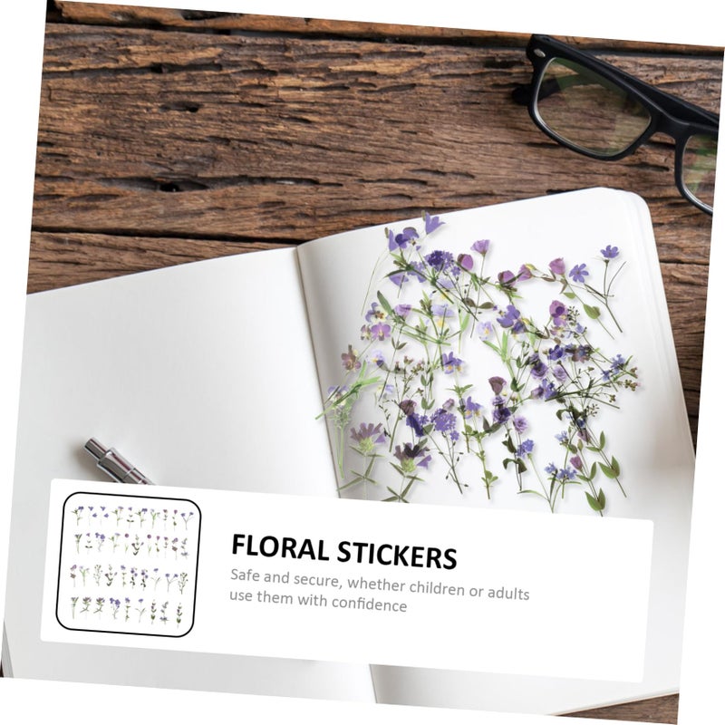 80 Assorted Floral Stickers For Crafts Journals Scrapbooking Planners Easy Peel - Image 5