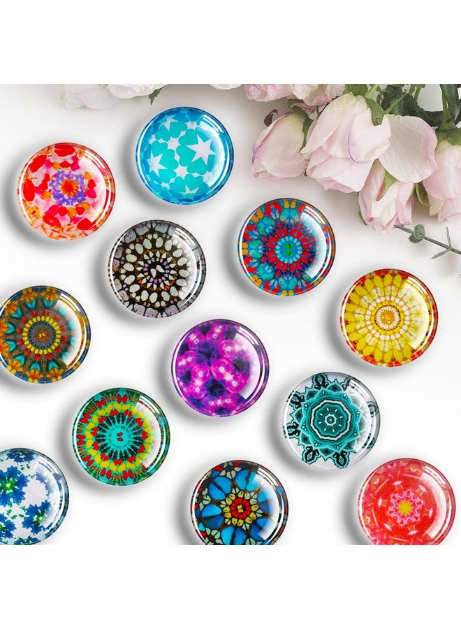 FINDMAG FINDMAG 12 Pcs Glass Fridge Magnets, Cute Fridge Magnet Sticker, Strong Refrigerator Magnets Heavy Duty, Small Magnets for Whiteboard, Classroom, Kitchen, Office, Home and Cabinet  - Image 4