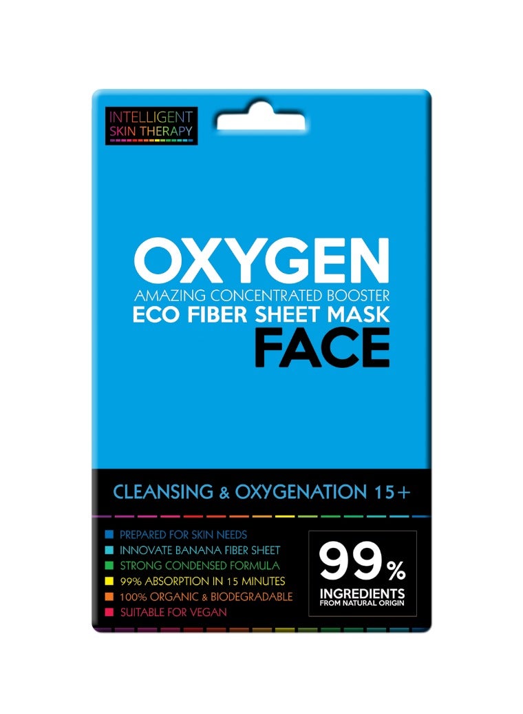 BeautyFace Intelligent Skin Therapy Cleansing & Oxygenating Eco Fiber Booster Face Mask Active Oxygen 15+