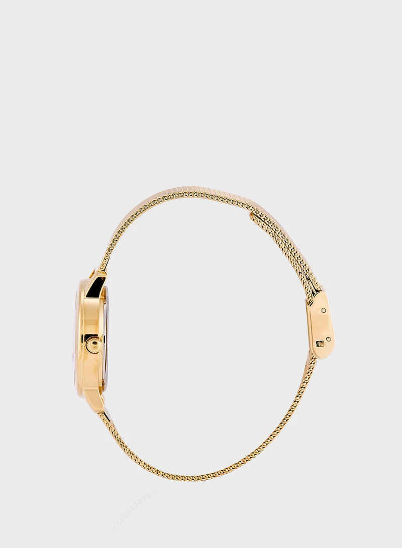 جس Melody Mesh Strap Analog Watch
