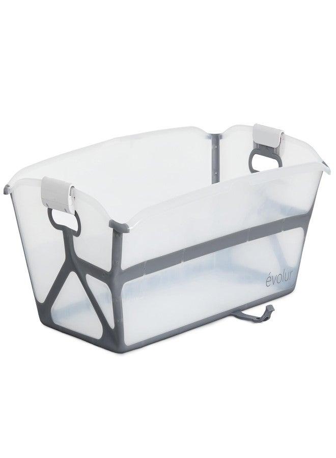 Evolur Supple Baby Spa Bath Tub - Foldable Portable Bathtub with Transparent Safety View for Newborns & Infants, Compact Travel Baby Bath Essentials - Image 1