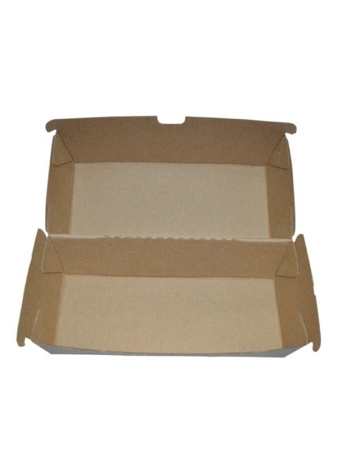 SNH Packing - Endura Snack Box Large Size Disposable Take Out Container Kraft Brown comes in 12 Pieces - Image 1