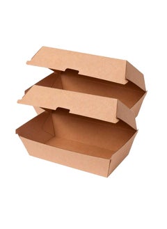 Endura Snack Box Large Size Disposable Take Out Container Kraft Brown comes in 12 Pieces