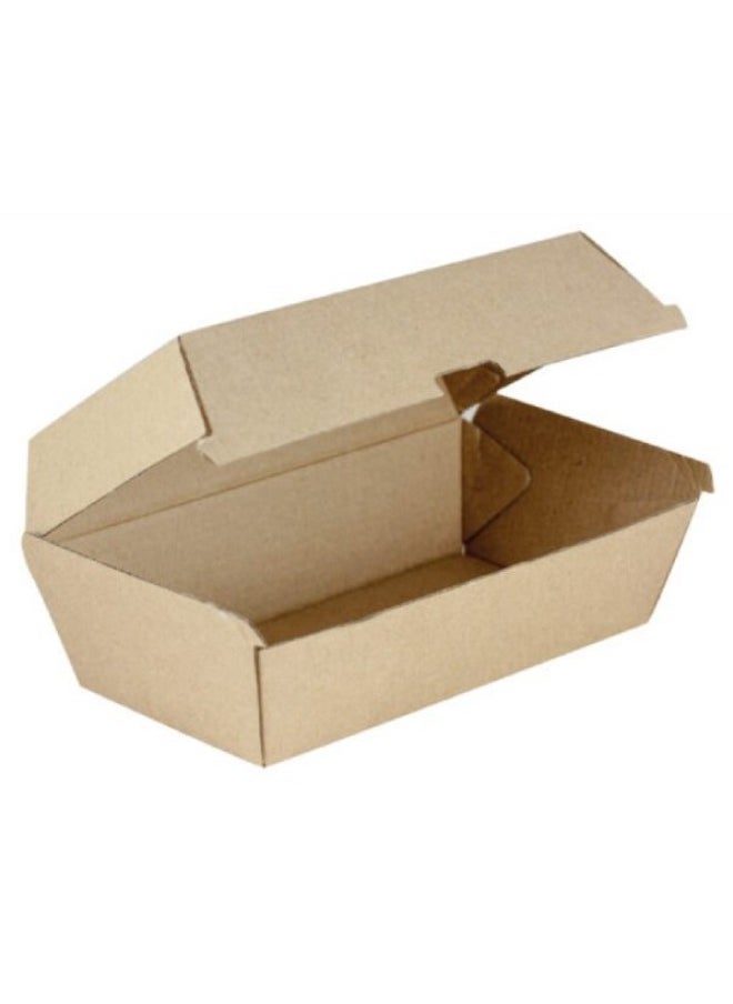 SNH Packing - Endura Snack Box Large Size Disposable Take Out Container Kraft Brown comes in 12 Pieces - Image 1