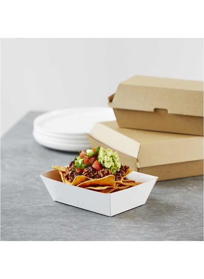 SNH Packing - Endura Snack Box Large Size Disposable Take Out Container Kraft Brown comes in 12 Pieces - Image 1