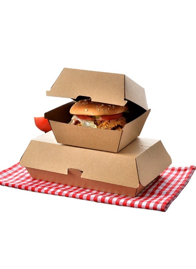 SNH Packing - Endura Snack Box Large Size Disposable Take Out Container Kraft Brown comes in 12 Pieces - Image 1