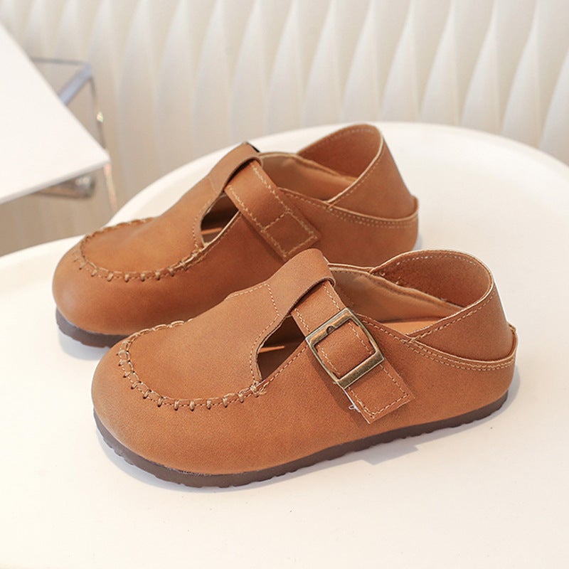 Boys' Leather Shoes 2025 New Girls' Shoes Stylist Birkenth Shoes Children'S Shoes - Image 3