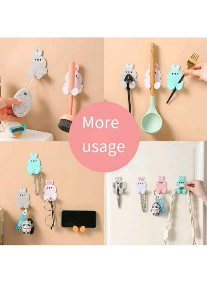 2Pcs Cartoon Sticky Plug Hook Socket Hook Power Cord Plug Storage Rack - Image 5