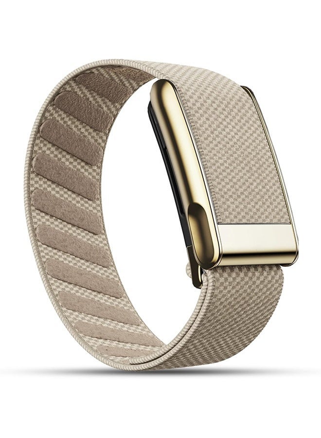 O Ozone Ultra-Soft Stretchy Nylon Sport Band For WHOOP 5.0, MG, Life | Adjustable, Breathable, & Sweat-Wicking Replacement Wristbands for Men & Women- Beige