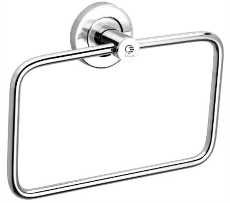 ERATO™ Square Shape Hand Towel Ring Holder for Bathroom/Kithcen/Wash Basin Towel Holder Ring Bathroom Accessroies (Stainless Steel, Pack 4) - Image 3