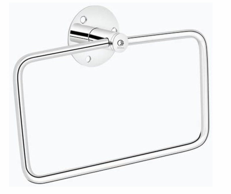 ERATO™ Square Shape Hand Towel Ring Holder for Bathroom/Kithcen/Wash Basin Towel Holder Ring Bathroom Accessroies (Stainless Steel, Pack 4) - Image 5