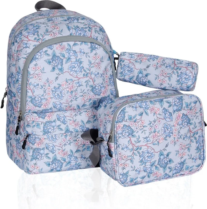 Cambridge Polo Club Triple School Bag Set Baby Blue