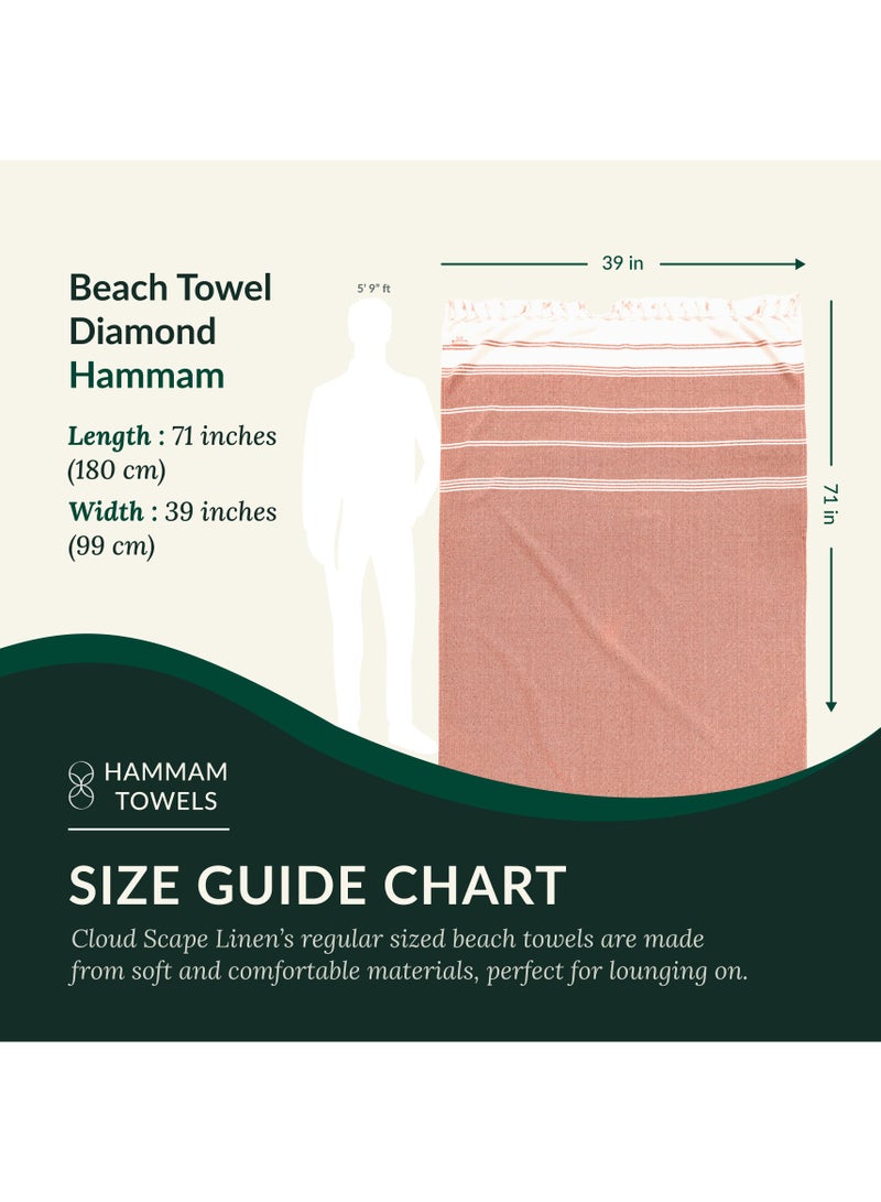 Turkish Beach Towel Set of 2, 39x71 inches Oversized Lightweight 100% Cotton Hammam Towel,BIRD OF PARADISE