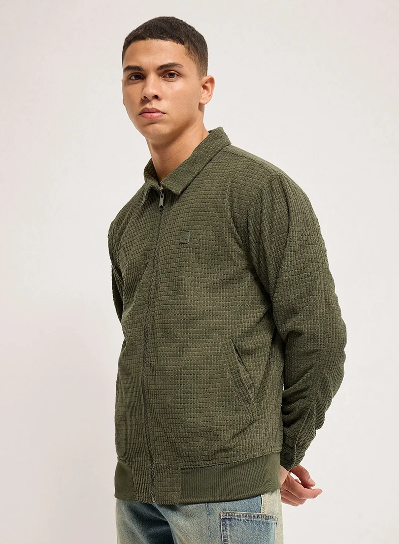 THE BEAR HOUSE Men's Lightweight Polyester Jacket with Multiple Pockets | Waterproof, Windproof, and Breathable | Casual and Outdoor Jacket for Hiking, Travel, and Everyday Wear |S to XXL|Green