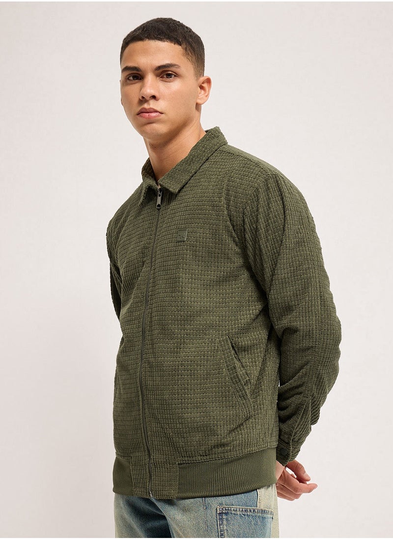 THE BEAR HOUSE Men's Lightweight Polyester Jacket with Multiple Pockets | Waterproof, Windproof, and Breathable | Casual and Outdoor Jacket for Hiking, Travel, and Everyday Wear |S to XXL|Green  - Image 5