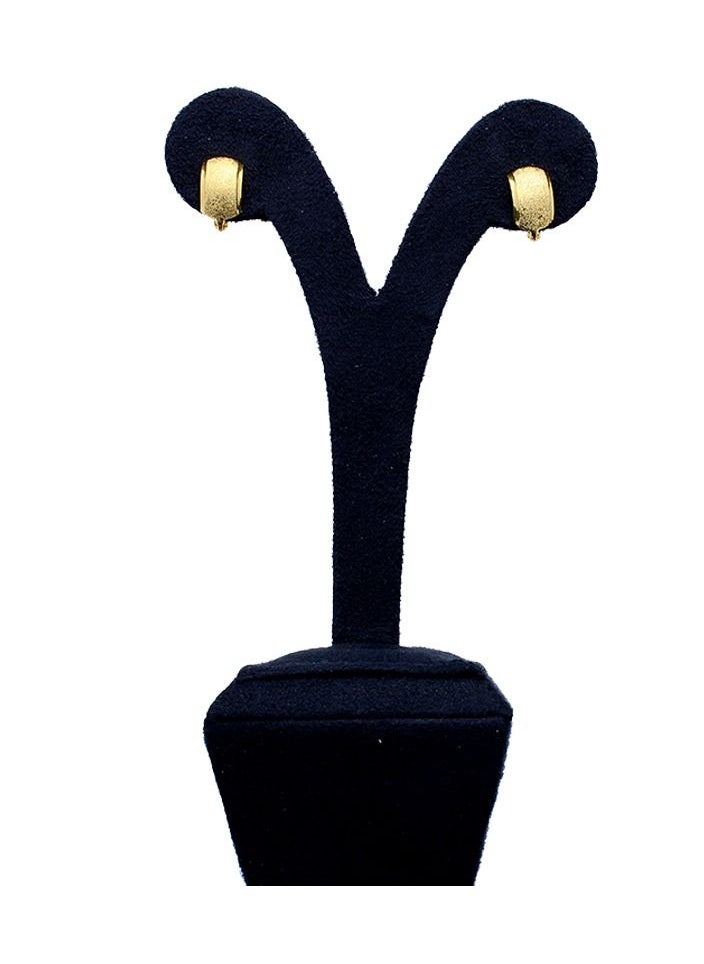 FK Jewellers - Gold Clip Earrings 18KT - FKJERN18KU3006 - Image 1