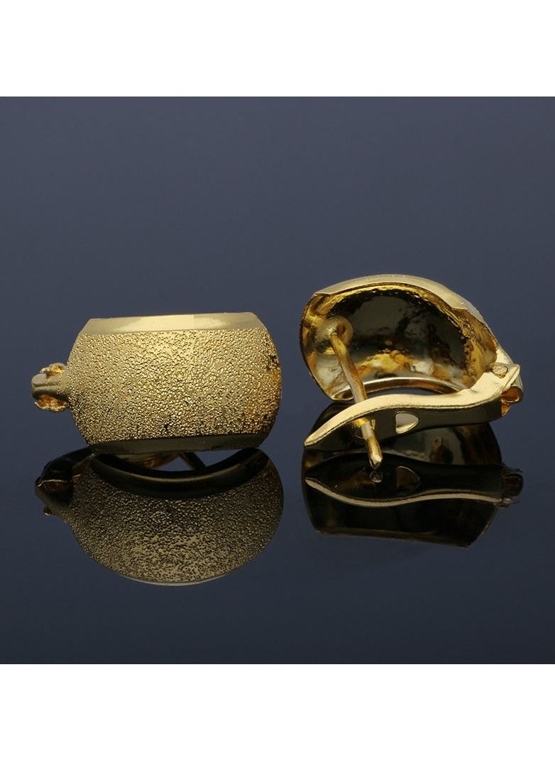 FK Jewellers - Gold Clip Earrings 18KT - FKJERN18KU3006 - Image 1