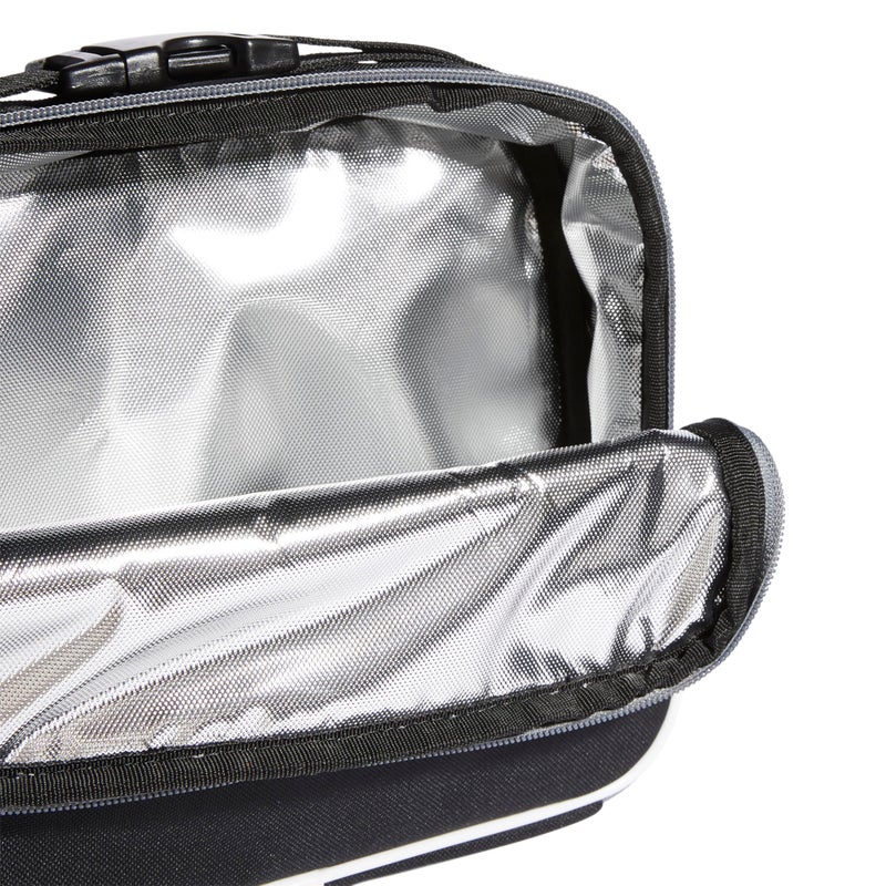 adidas Unisex Foundation Insulated Lunch Bag, Black/White, ONE SIZE - Image 2