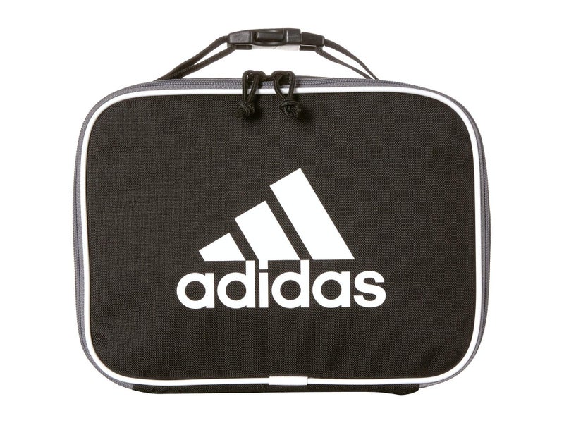 adidas Unisex Foundation Insulated Lunch Bag, Black/White, ONE SIZE - Image 3