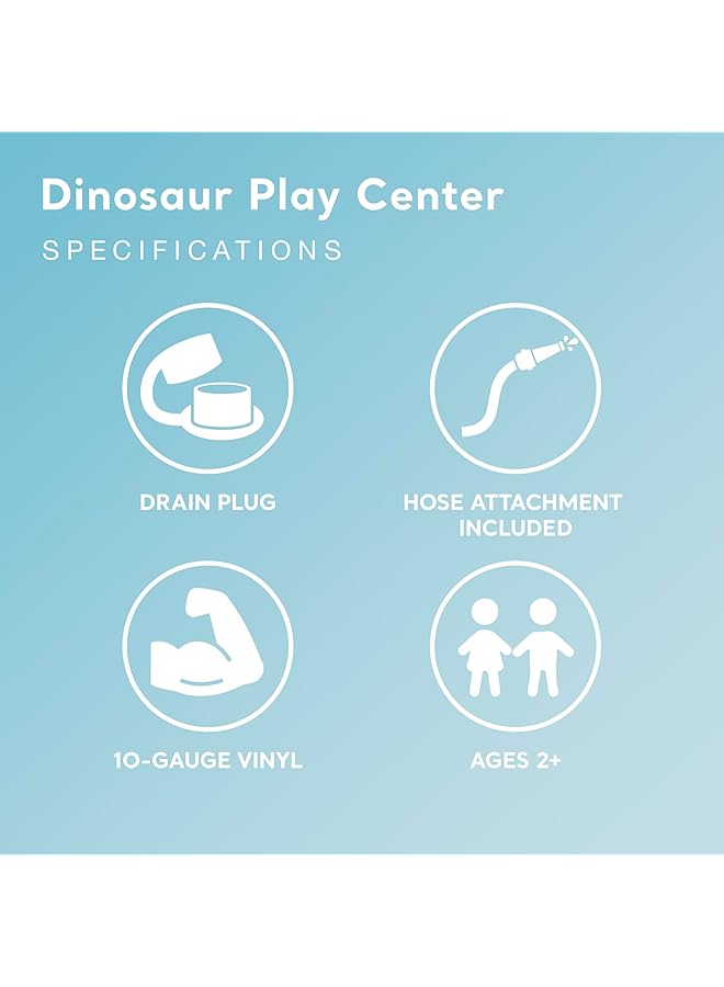 INTEX Dinosaur Play Center Inflatable Swimming Pool 249 Cm X 191 Cm X 109 Cm Size - Image 5