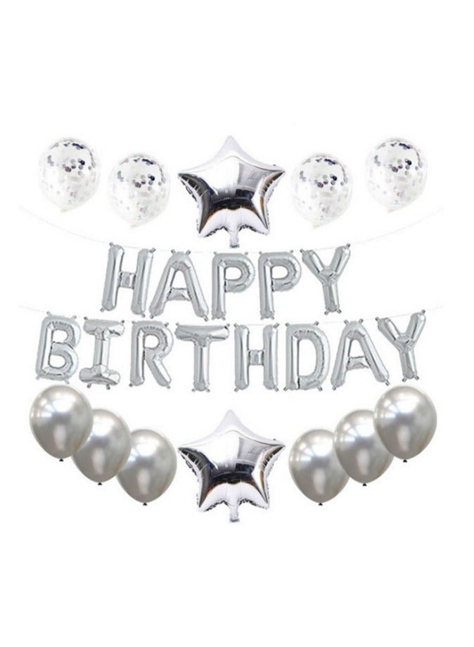 25 مجموعة عيد ميلاد حفلة بالونات سعيدة