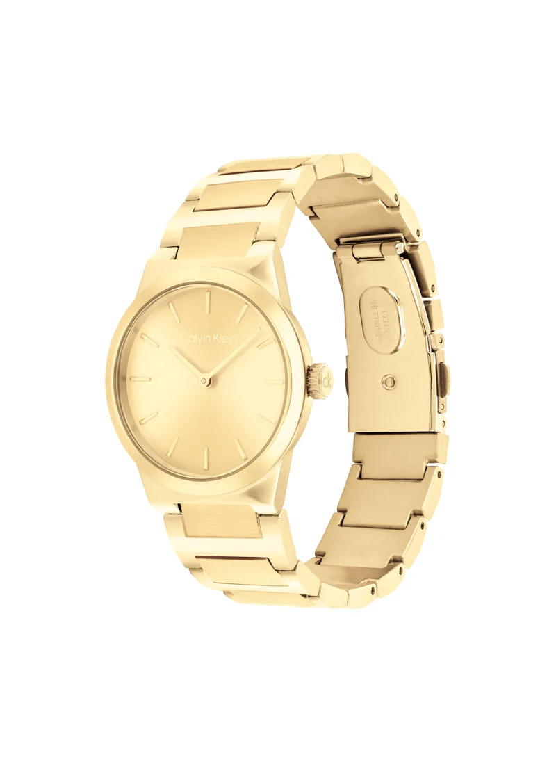 كالفن كلاين Linear Elegance Steel Strap Analog Watch