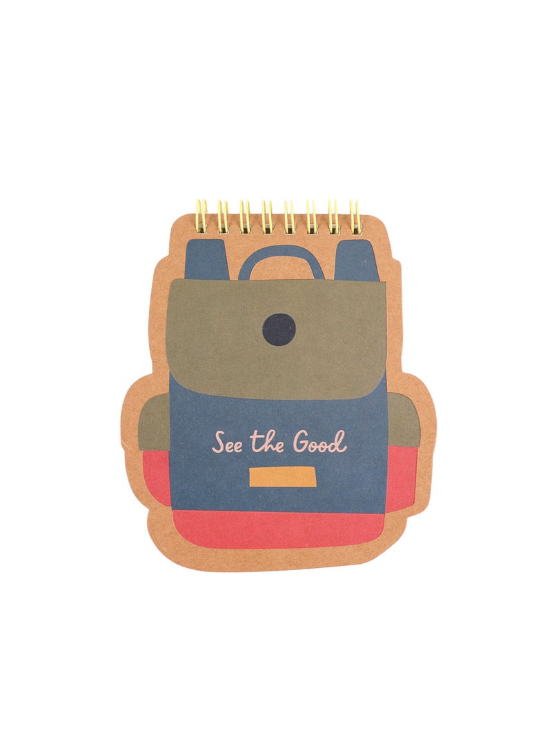 Midi Backpack Shaped Spiral Notebook – See the Good - Image 2